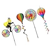 Größe: 3 Kreise Windmühle-ca. 36 * 100cm / 14.17 * 39.37inch; Biene auf Bike Windmühle-ca. 53 * 92cm / 20.87 * 36.22inch; Heißluftballon (L) -Approx. 43cm / 16.92inch