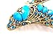 Fashion Base Retro Acrylic Crystal Peacock Shaped Hair Claws Clips for Women Bluel