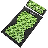 Supportiback® Wellness Therapy Acupressure Mat & Pillow Set - Relieve Back And Neck Pain, Relax Muscles, Relieve Insomnia - Includes Washable Cover, Travel Bag