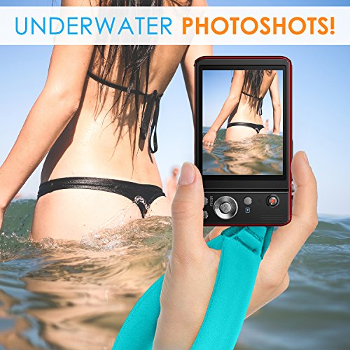 MoKo Cam  ra Etanche Sangle Float   2Pi  ce  Mousse Flottante Dragonne pour Underwater Digital Cameras  GoPro  Nikon  Olympus  Canon  Camcorders  iPhone  Oakleys  lunettes de soleil et autres  Bleu