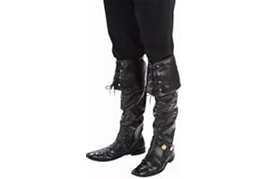 Bristol Novelty BA528 Boot Top Covers Deluxe | 1 Pair | Black | 52 cm x 33 cm x 2.5 cm, mens, One Size Halloween Halloween