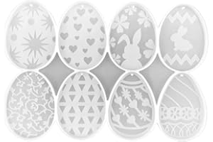 DAJASD Ostern Silikonformen, Kaninchen DIY Silikon Gießform, Ostereier Harz Epoxidharz Formen, für Ostern DIY Heimdekoration Schlüsselanhänger Anhänger