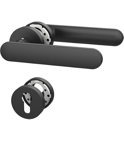 Set Di Maniglie Per Porte Moderne Stile Vittoriano Cromate