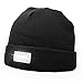 Produktbild BigBig Style 5 LED Leuchten gestrickte helle warme Mütze Winter Unisex warme Mütze Beanie für Outdoor Jagd Camping Wandern (Color : Black)