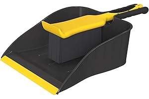 Outdoor Dustpan and Brush Sets | Heavy-Duty Dustpan Brush Set | Perfect for Comfortable Indoor, Outdoor, Kitchen, Yard, Garden, Garage and Floor Sweeping. Dustpan and Brush Combo | (TuuLKIT)