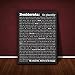 Feel Good Art A3 Modern Gallery Wrapped Typographic Thick Box Canvas (16 x 12-Inch, Black, Desiderata Design)