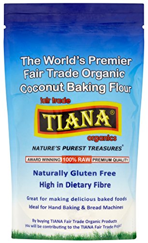 TIANAFair Trade Organics Premier Raw Coconut Baking Flour Gluten Free - 500g (Pack of 3)
