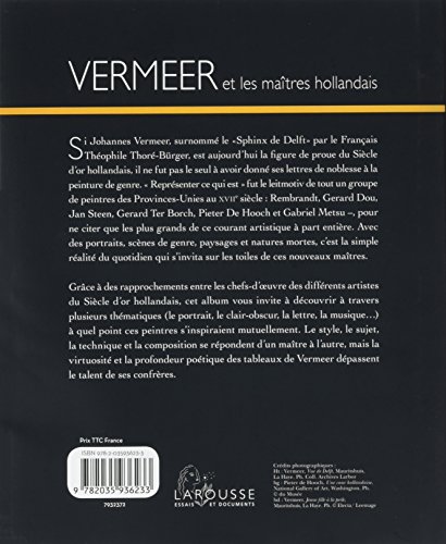 Livres Couvertures de Vermeer et les maîtres hollandais
