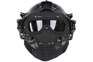 OAREA Tactical Protective PJ Helm G4 System GS Masken mit Brille für Militärische Airsoft Paintball Army WarGame Jagd