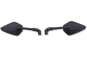 HIGHSIDER Specchietto in alluminio COLUMBIA 2 , nero, Coppia, gepr