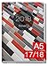 Produktbild Chäff-Timer Classic A5 Kalender 2017/2018 [Muster grau-rot] 18 Monate Juli 2017-Dezember 2018 - Terminkalender mit Wochenplaner - Organizer - Wochenkalender