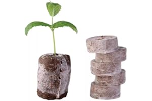Muddy Hands Pack of 50 - Jiffy Peat Free Organic Natural 35mm Coco Coir Pellets - Garden Plant Seed Seedlings Cuttings Growing Starter Compost Soil Pods