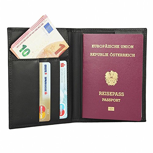 Echtleder Reisepasshülle