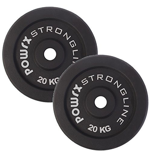 Hantelscheiben Set Hantel Gewichte Gusseisen 5 – 40 kg für Kurzhanteln und Langhanteln 30 mm - 6
