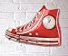 Produktbild Wandgarderobe Turnschuh mit Uhr in rot; Maße (B/T/H) in cm: 50 x 8 x 32