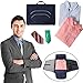 Produktbild Jaminy Herren Kleider Aufbewahrungstasche, Reise Portable Shirt Aufbewahrungskoffer Haushalt Organizer Tasche Kleiderschrank Wasserdicht Super Reißfest Robust (Blau)