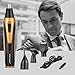 BEARS VS BABIES 4 in 1 Nose Hair Trimmer, Rechargeable&Water Resistant Ear Hair Clipper, Premium Quality Stainless Steel Nose, Ear and Facial Hair Trimmer Gold