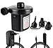 Produktbild Ruiying Elektrische Luftpumpe DC12V AC230V Pumpe Gebläsepumpe fürs Auf- & Abpumpen mit 3 Adaptern Camping Outdoor für 12V Zigarettenanzünder oder 230V Euro-Stecker