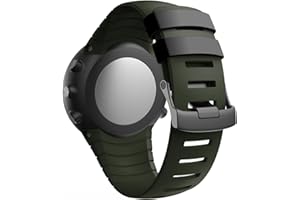 Chainfo Compatible with Suunto Core Watch Strap, Soft Silicone Classic Sport Replacement Watch Band