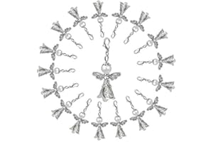 ENSTAB 36 Pcs Angel Pendants White Angel Gifts Angel Hanging for Wedding Favours Baby Shower Party Giveaway Gift Confirmation Gifts Christmas Tree Decoration