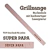 Grillzange Aus Holz Mit Hochwertiger Gravur Super Papa