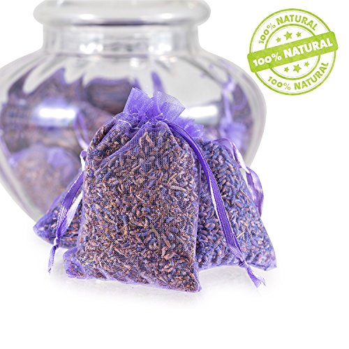 PAJOMA 30870 10er Pack Duftsäckchen Lavendel, Organzabeutel, Höhe 9cm - 8