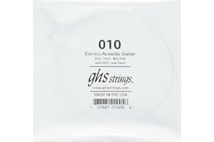 GHS STRINGS GHS BOOMERS Pojedynczy strun do gitary elektrycznej - gładka stal - 010