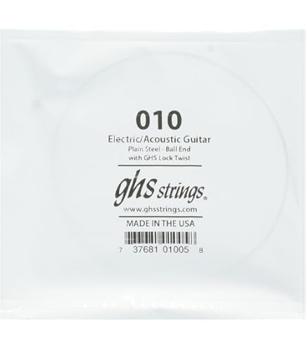 D'Addario PL018 - Corda Singola Per Chitarra Elettrica/Acoustics, Acciaio, Calibro 0.018