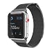 Produktbild Excellentas Milanaise Armband kompatibel mit Apple Watch 42/44 mm Serie 1, 2, 3, 4 Magnet Uhrenband Smartwatchband zweiteilig in Schwarz