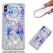 Produktbild Everainy Kompatibel für iPhone XS MAX Hülle Silikon Transparent 3D Flüssig Glitzer Durchsichtig Stoßstange Gummi Cover iPhone XS MAX Liquid Stoßfest Hüllen Handyhülle Schutzhülle (Traumfänger)