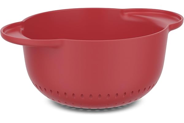 Mepal - Passoire Chef it - Évacuation facile - Base antidérapante pour plus de stabilité - Passe au lave-vaisselle - Cuisine accessoires - 1500 ml - Coral