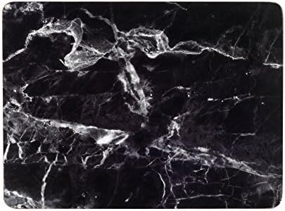 Indulje UN000087 Luxury Marquina Placemats, 29 x 21.5cm, Hardboard, Black/White, Set of 4