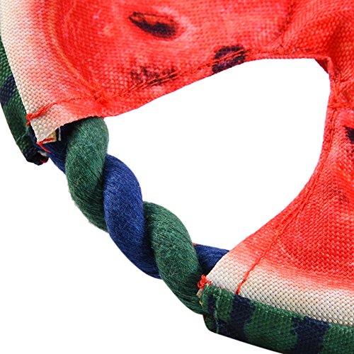 Dog-Plush-Sound-Toy-Puppy-Frisbee-Toy-Cotton-Rope-Watermelon-Throwing-Pet-Dog-Bite-Toys-Teether-by-Awhao