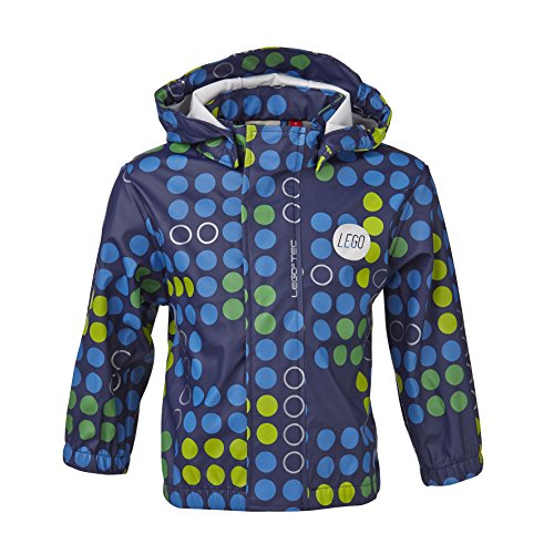 Legowear Boys Josh 207 Rain Polka Dot Raincoat, Midnight Blue, 1-2 Years (Manufacturer Size:86)