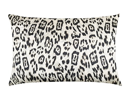 Silk Life Funda de Almohada de 100% Seda, Estampado de Leopardo, 50 * 66CM