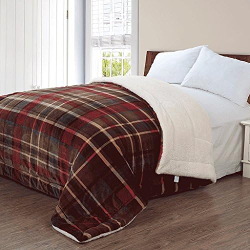 MLM420 Creative geometric pattern imitation lamb velvet blanket, three thick winter warm sheets blanket, soft sofa blanket, European style quilt blanket, 6 styles 59.05in * 78.74in ( Color : Brown )