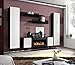 Produktbild Juub Anbauwand Wohnwand Wohnzimmer Schrankwand Fly C Hochglanz PVC - Fly M1 ZW