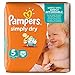Produktbild Pampers Windeln Simply Dry Größe 5 (Junior) 11-25 kg, 4er Pack (4 x 32 Stück)
