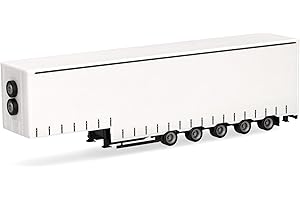 herpa modèle de Camion Semi-remorque bâché pour Grands volumes à 5 essieux, Miniature à l'échelle 1:87, pièce de Collection, fabriqué en Allemagne, Plastique