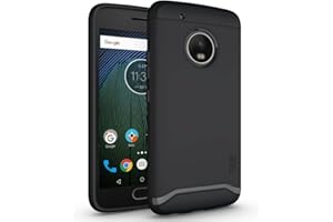 TUDIA Moto G5 Plus Funda, Caja Protectora Merge Tarea Pesada Protección Extreme de Doble Capa para Motorola Moto G5 Plus (Negro Mate)