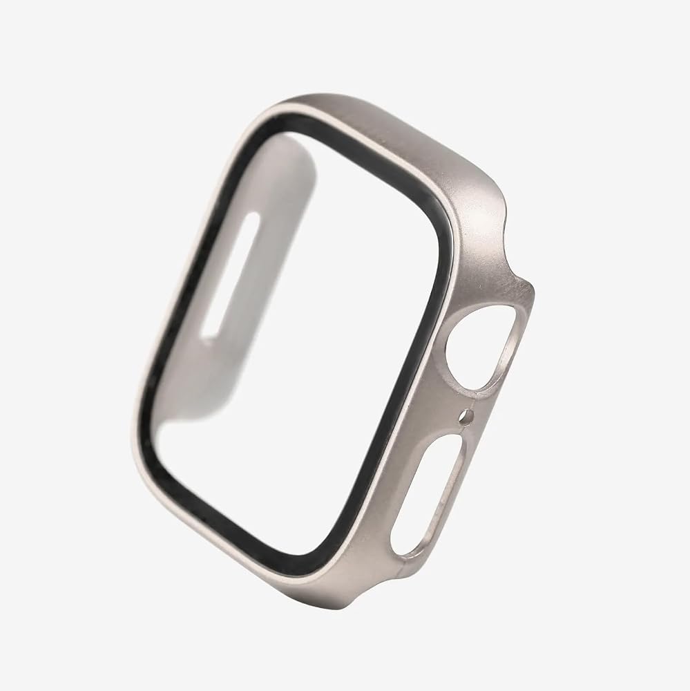 Quse Apple Watch ile Uyumlu Kasa Koruyucu Kılıf, 360° Tam Koruma, Ekran Koruyuculu Klasik Tasarım, Series 10/11 42mm / 46mm, 45mm, 44mm, 41mm, 40mm, 38mm (Starlight, Series 10/11 46mm)