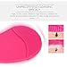 HailiCare Electric Facial Cleansing Brush Natural Silicone Rechargeable Face Massager, Rose