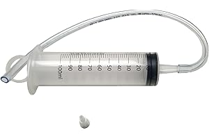 DESCONOCIDO Jeringuilla Líquido TUBELESS ANTIPINCHAZOS Grande 100ml Para Inyectar en Válvulas MTB Presta y Schrader + 2 cánulas. Compatible con cámaras, kits tubeless, bicicletas eléctricas, de carretera...