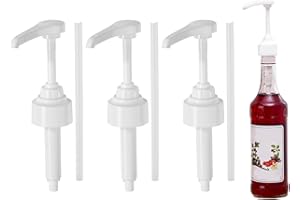 EUYKQNOI 3 Pièces Pompe Sirop Compatible avec Monin Distributeur Sirop Pompe avec Tuyaux Réutilisables Pompe Doseuse 10ml pour Monin Bouteilles de Sirop 1L