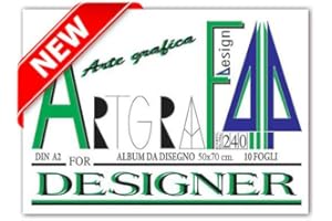 GENERIC Album da Disegno Artgraf Liscio F4 50 x 70 cm 10 fogli 240 gr.