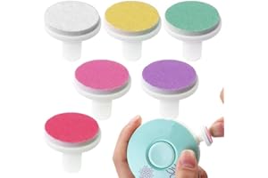 VOLLGUFEN 6 Pezzi Tagliaunghie Neonato Ricambio per Lima La Smerigliatura Delle Unghie Lima per Bambini Pad Rifinitore di Ricambio