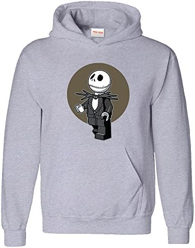 Lego Nightmare Before Christmas Jack Skellington Mini Figure Hoodie, Size:Medium, Main Colour:White
