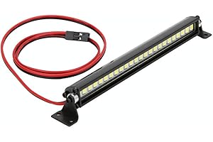 KIMISS Rc Light Bar Rc Auto Lichter Metall + Kunststoff Schwarz 24 LED Dach Lichter Bar Dach Lampe Dekoration Rc Zubehör Fit für Scx10 1 10 4Wd Auto