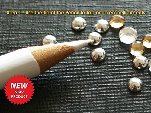 Vonraech Magical Sticky Pick Up Pencils for Picking Up and Transferring Tiny Embellishments Pack of 2