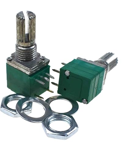 5 PZ POTENZIOMETRO Rotante Conico Lineare B1K Ohm Vaso 15 Mm Albero 3